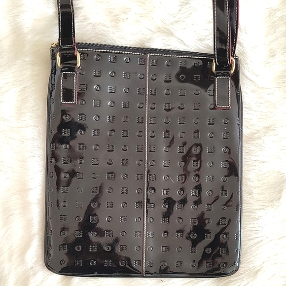 Arcadia Black Patent Leather Crossbody Bag. Made In Italy. Like New - Picture 9 of 12